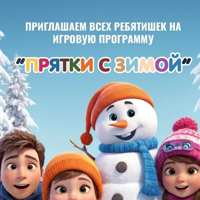 Игровая программа "Прятки с зимой"