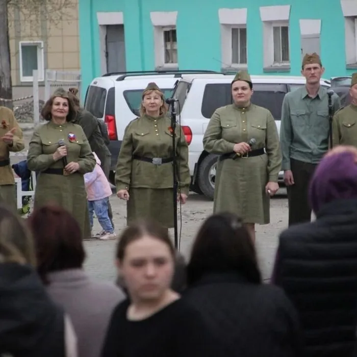 Выступление фронтовой бригады РДК им. Кирова.